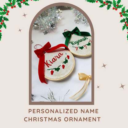 Personalized Name Christmas Ornament