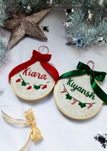 Personalized Name Christmas Ornament