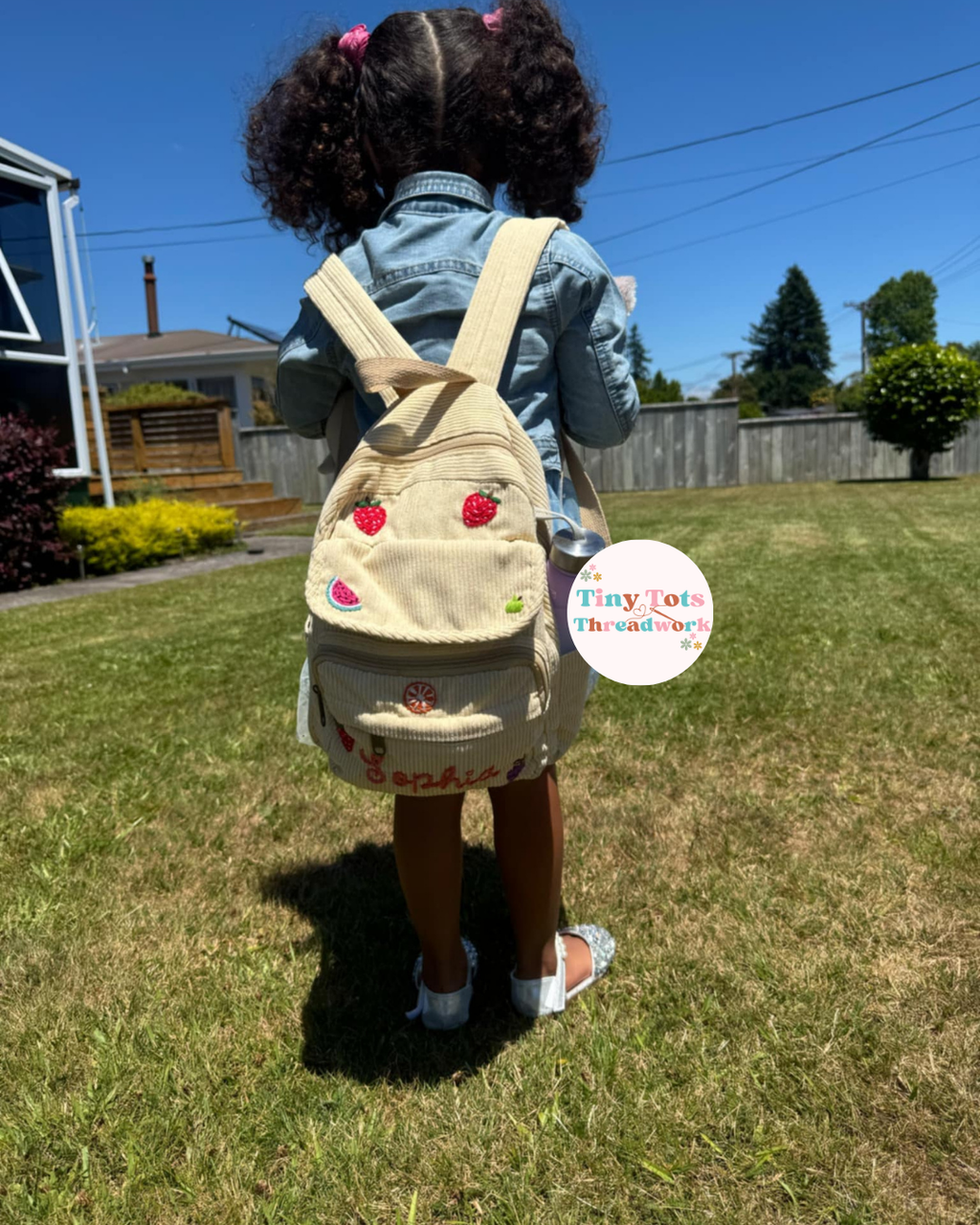 Personalised Kids Backpack | Custom Embroidered Name Backpack