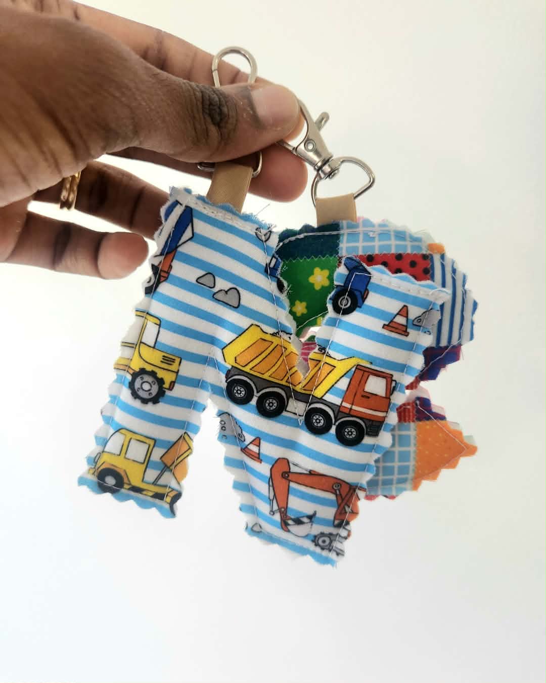 Personalised Letter Keychain | Handmade Kids Bag Charm