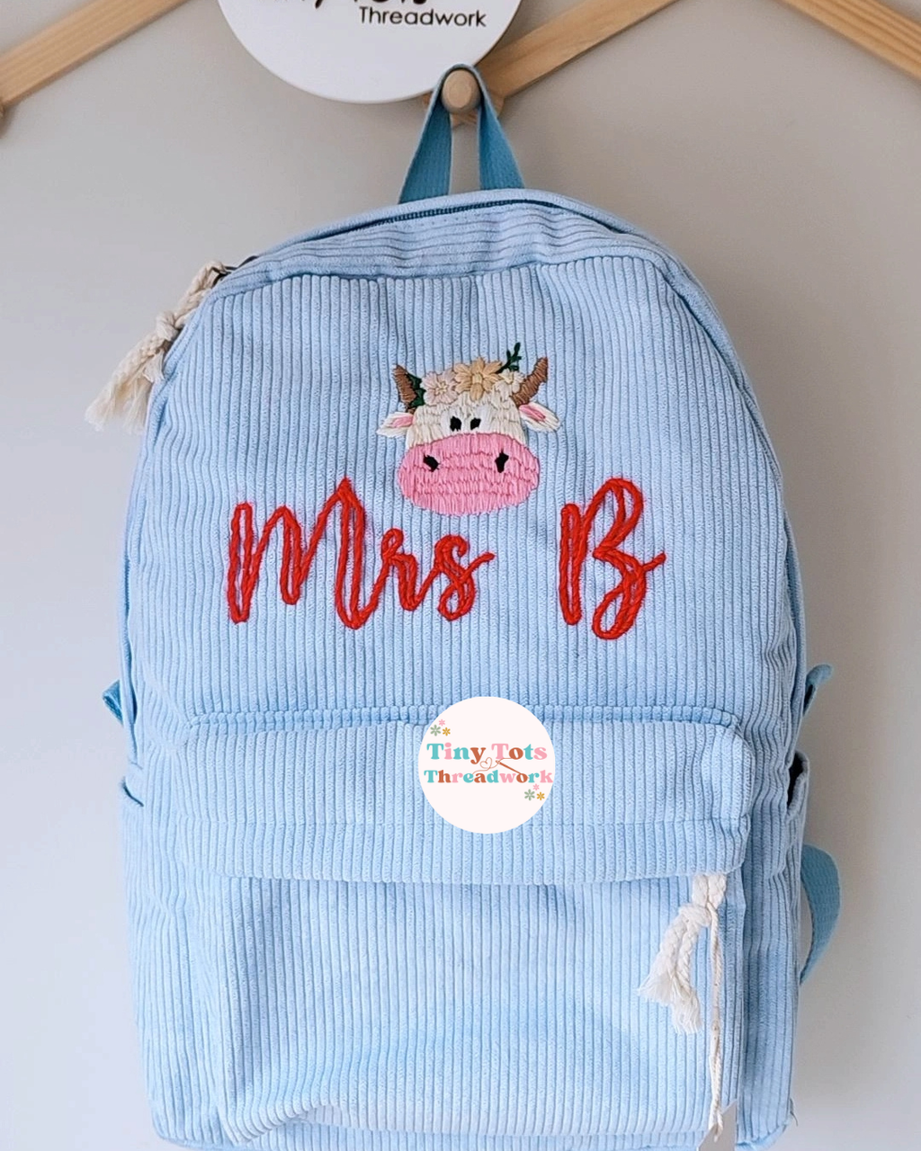 Personalised Kids Backpack | Custom Embroidered Name Backpack